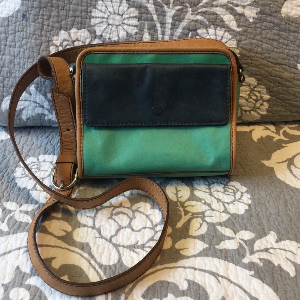 Fossil Color Block Crossbody Bag - image 1